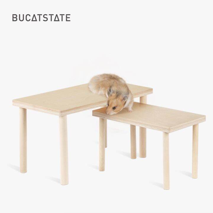 bucatstate-โต๊ะไม้-ชั้นลอย-โต๊ะแต่งกรงแฮมสเตอร์