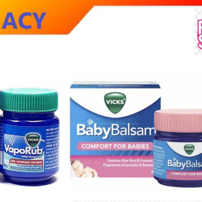 VICKS VAPORUB 25G/50G // VICKS BABY BALSAM 50G | Lazada
