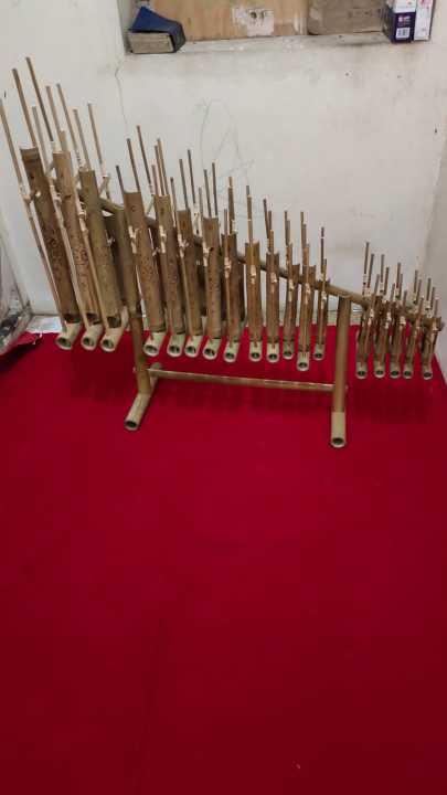 Angklung Bambu 2 Oktaf 18 Nada Angklung Alata Musik Tradisional