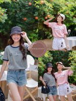 พร้อมส่ง เสื้อยืด Oversize แขนสี อก 38-40 ยาว 36 Tag : Gi-ants basicstore