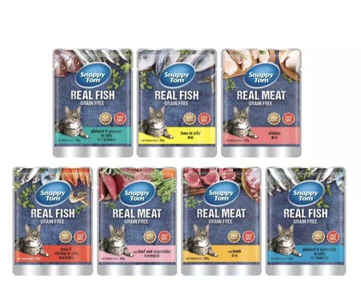 SNAPPY TOM REAL MEAT/FISH POUCH 85g | Lazada