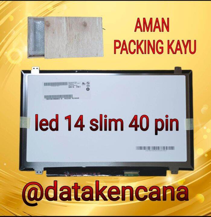 Dalle écran LCD 14" LED Pour Asus X451MA - Résolution HD 1366x768 - Connecteur 40 Pins - Neuf