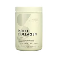 Multi Collagen Complex Types I, II, III, V &amp; X Unflavored (Sports research) 300g ผงคอลลาเจนแบบชงดื่ม