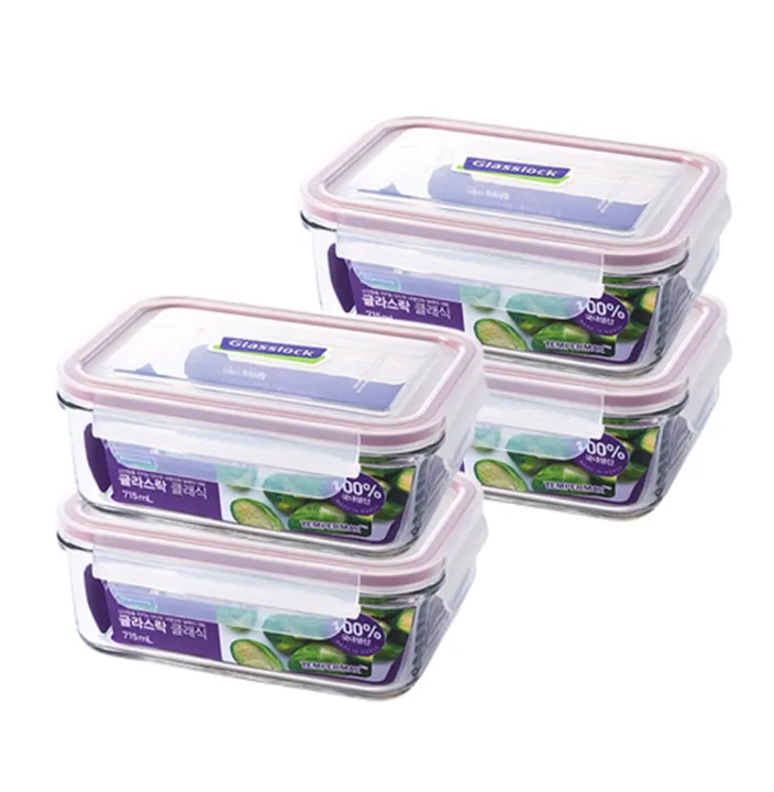 Glasslock Purple Edition Rectangular Airtight Container Sold Per Piece Lazada Ph