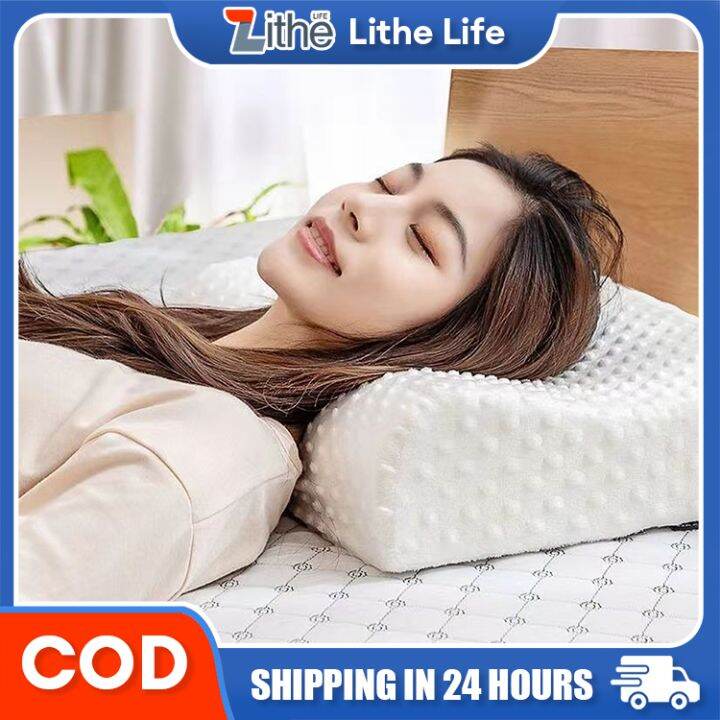 1pc Cervical Spine Memory Foam Pillow Slow Rebound Neck Support Pillow To  Help Sleep Bedroom Memory Pillow Core Household Single Pillow Core