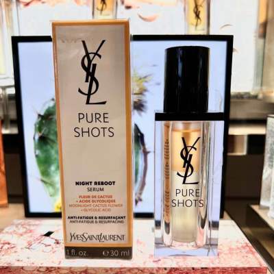 YSL Pure shots night reboot serum 30ml ของแท้ 💯% จาก King Power