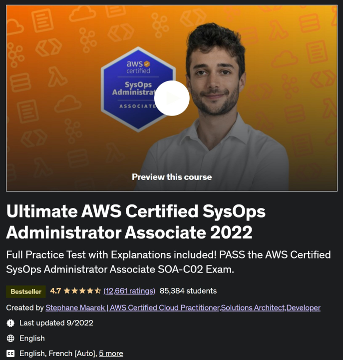 AWS Ultimate Certified SysOps Administrator Associate Course 2023