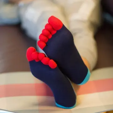 1pair Five Fingers Toe Footsocks