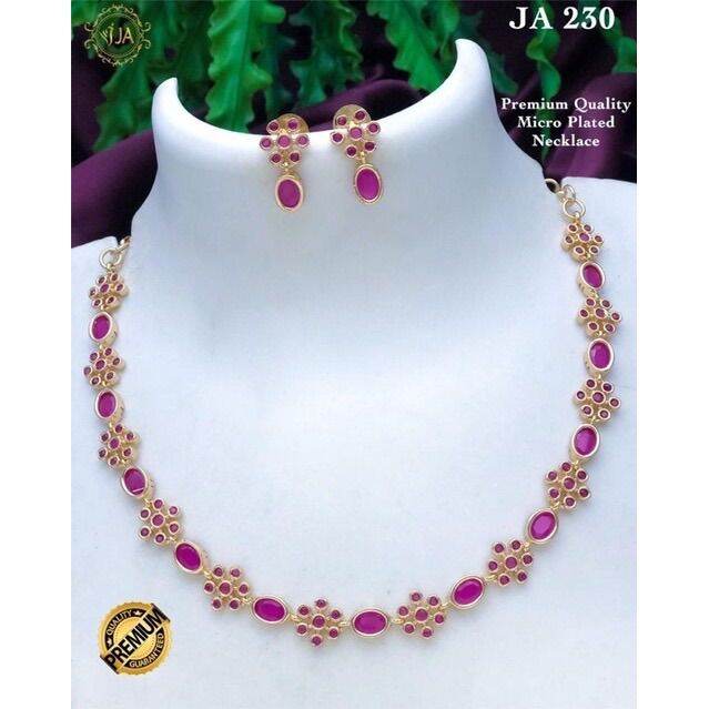 premium quality necklace set Lazada
