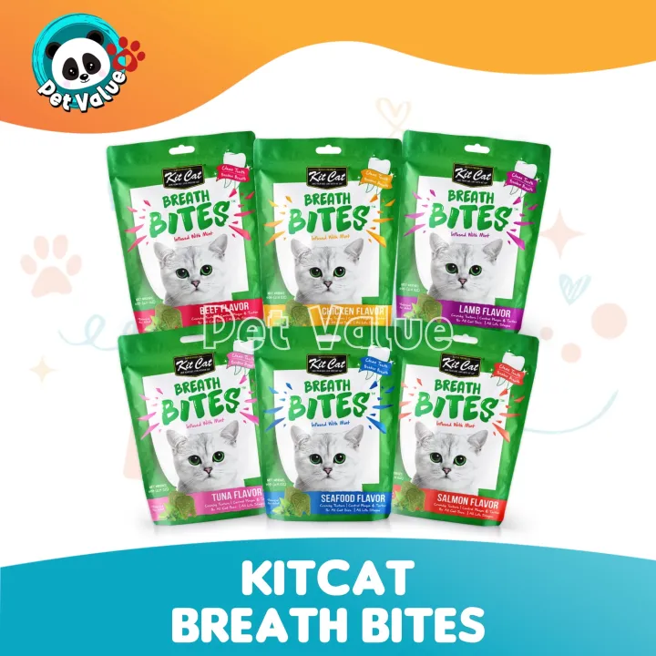 Kit Cat Breath Bites w/ Catmint Cat Treats (6 Flavors) Lazada PH