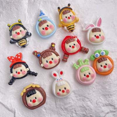 พร้อมส่ง 11 ชิ้น/เซ็ท เรซิ่นการ์ตูนเคลือบเงา ตกแต่ง diy  ติดหลังโทรศัพท์ เคสมือถือ กิ๊บติดผม  ขวดน้ำ กรอบรูป งานDIY