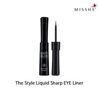 ของแท้ 100% ฉลากไทย Missha The Style Liquid Sharp Eye Liner 6 g. อายไลเนอร์ชนิดน้ำสูตรแห้งเร็ว ให้สีดำสนิท คมชัดติดทนนาน