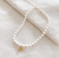 Alphabet pearl necklace