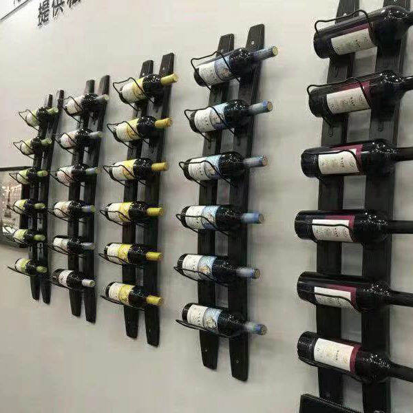 European Retro Wall Hanging Wine Rack Creative Hanging Wine Rack Bar ...