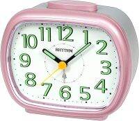 RHYTHM CRA837WR13 Silent Alarm Clock pink นาฬิกา นาฬิกาปลุก นาฬิกาเเบรนด์ ราคาโปรโมชั่น