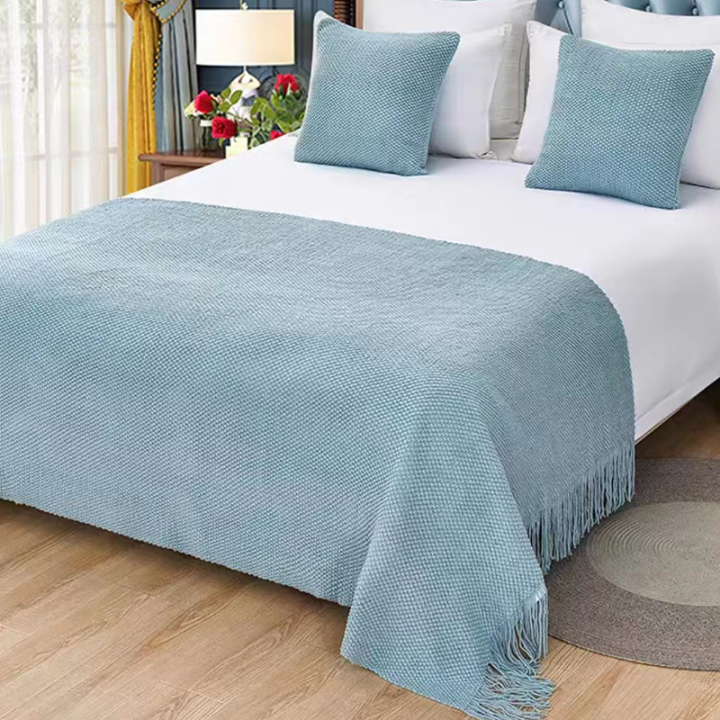 Homestay Bed Runner 2022 New Hotel Special Bed Scarf HighEnd Hotel Bed