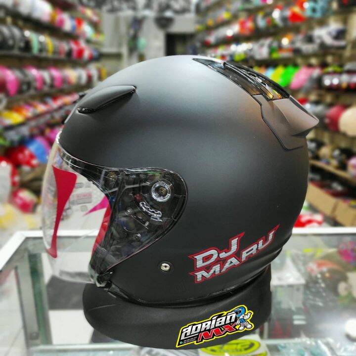HELM KYT DJ MARU BLACK DOFF ORIGINAL HELM TOURING KYT DJMARU BLACK MATT ORIGINAL HELM HALF FACE