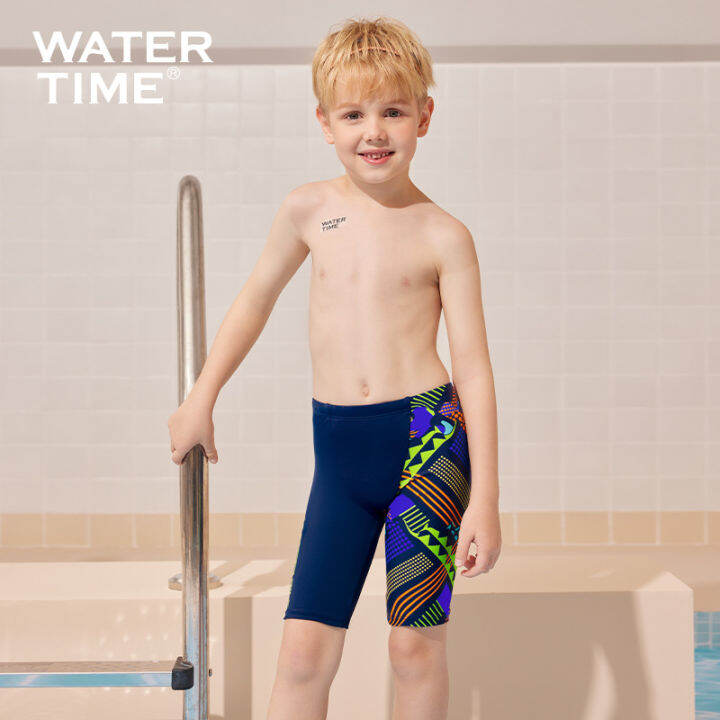 Watertime Children's Swimming Trunks Boys' 2023 New Race Racing Boxer