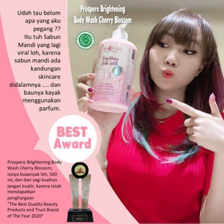 Sabun Mandi Cair Pencerah Tubuh Aman Halal PROSPERO Brightening Body