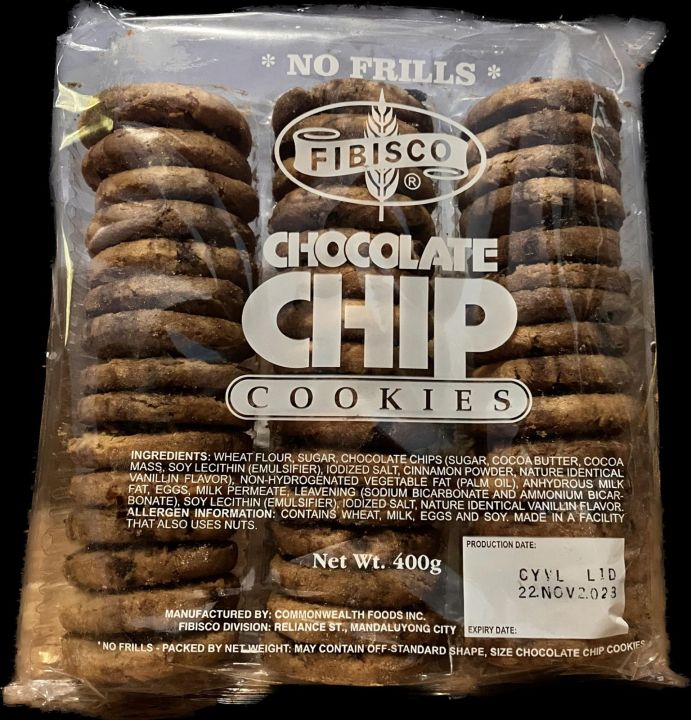 Fibisco Chocolate Chip Cookies 400g | Lazada PH