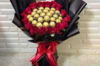 Soap rose bouquet Ferroro ROCHER simulation flowers Valentine day Gift For Mother or Girlfriend Head Artificial rose