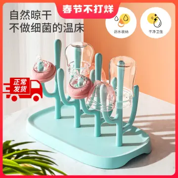 1pc Baby Bottle Drying Rack With Tray, Large Capacity Bottle Drying Rack  With Detachable Support For Quick Water Drainage And Air Drying, Suitable  For