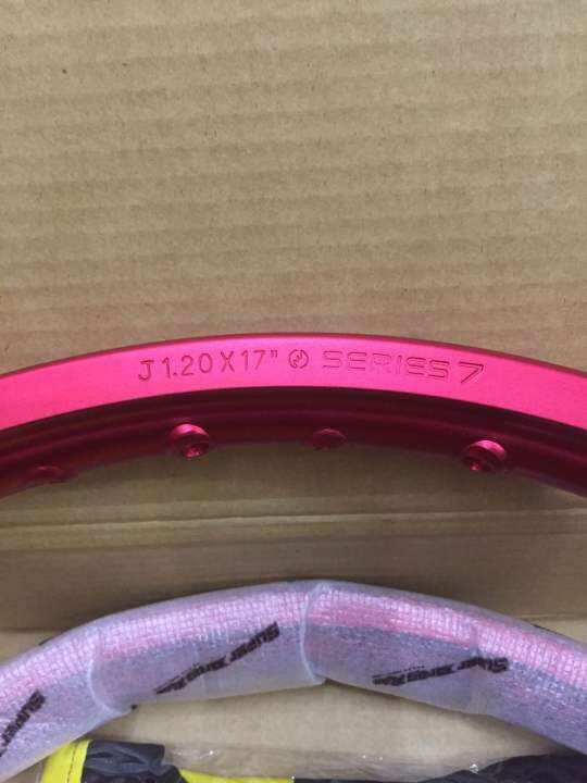 วงล้อ-super-drag-rim-รุ่นstreet-1-2ขอบ17-2วง-ขอบเรียบ-สีแดง-sd1217r