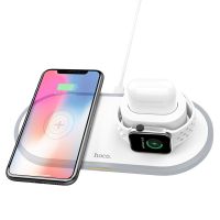 (CW21) Hoco  3in1 แท่นชาร์จไร้สาย Wireless Charger  แท่นชาร์จสำหรับSmartphone Smart Watch หูฟังไร้สาย พร้อมส่ง ถูกที่สุด?