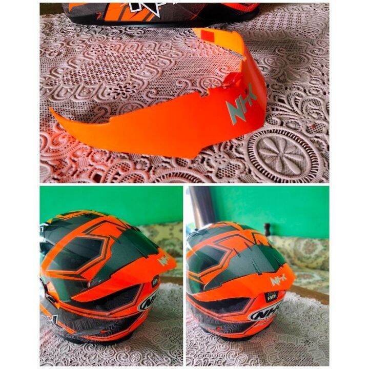 Spoiler Helm Nhk Rx Warna Orange Free Double Tape Lazada Indonesia