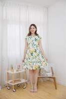 Mommade-เดรสให้นม ชุดให้นม Lemon Vintage Dress