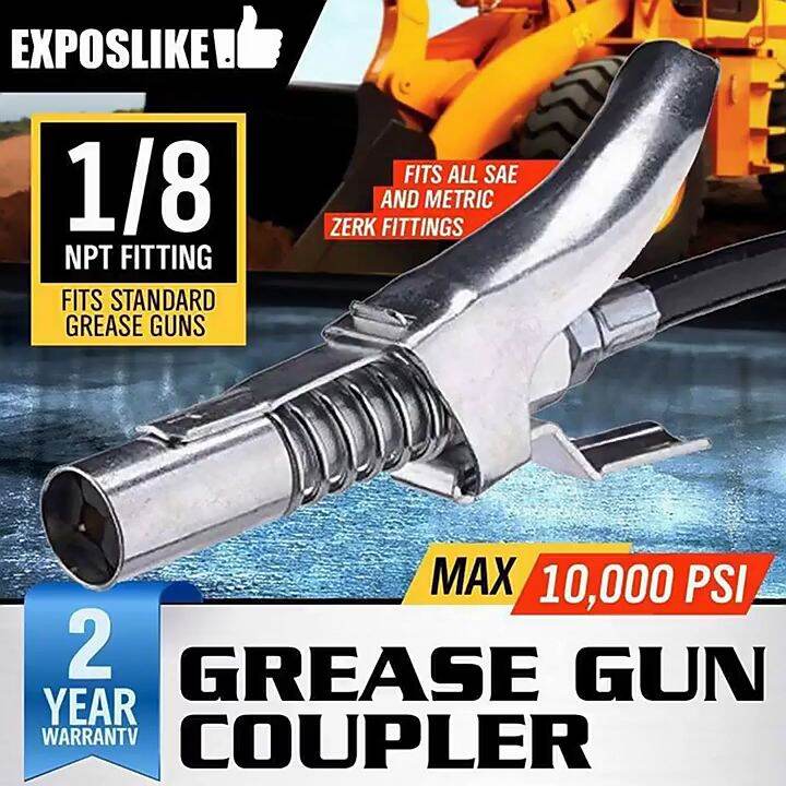 Grease Coupler Kepala Pompa Grease Gun Grease Coupler Heavy Duty Pompa