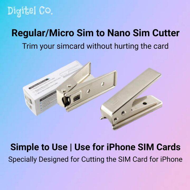 CLEARANCE Micro SIM Card to Nano Sim Card Cutter Silver Colour Lazada