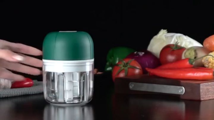 Household Vegetable Chopper Wireless Electric Food Chopper One-Touch  Automatic Cleaning Anti-Injury for Garlic Onion Pepper Meat