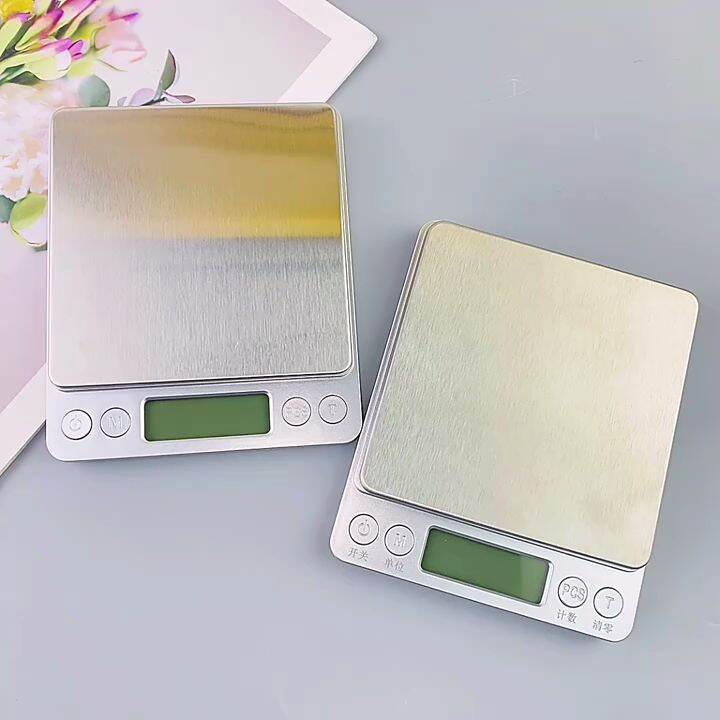 Digital Coffee Scale With Timer, Electric Kitchen Scale Food Scale  Multifunctional Pro Scales 3000g 0.01oz/ 0.1g, Starlight -cdsx