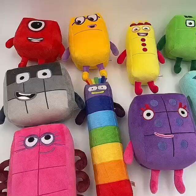 1pcs 15 36cm 2021 Cartoon Numberblocks Plush Doll Educational Stuffed