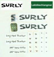 สติ๊กเกอร์ Surly LHT decal set Trspt Headbadge Black/WhiteMA2603