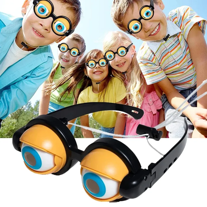 Christmas Gift Kids Party Favor Funny Pranks Glasses Crazy Eyes Toy  Supplies for Birthday Gift Plastic Novelty Glasses Toys | Lazada PH