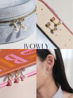 ต่างหู Ivowly-Pearly gems มีตัวห้อยมุก สามารถใส่ได้ 2 แบบ