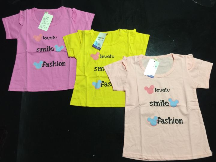 Ladies Short Sleeve Jersey T - I Love LV - Kids White And Fuchsia