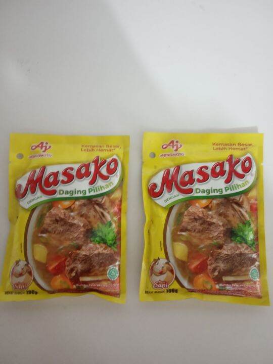 Masako Bumbu Masak Rasa Sapi Ajinomoto Kemasan 100 Gr Lazada Indonesia