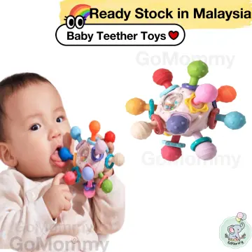 Shop Hellokimi 7pcs Baby Rattles Set Baby Rattles Toys Silicone Teether  Rattles Hand Shake Bed Bell Trolley Rattles Baby Toddler Toys Handbell  Rattle Newborns Educational Gift online - Mar 2024