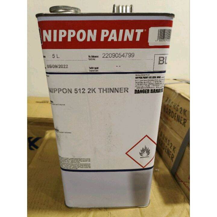 5L NIPPON PAINT 512 2K THINNER/Thinner Kereta Lazada