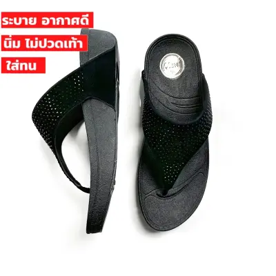 สินค้าใหม่รองเท้าแตะผู้หญิง FlipFlop แบบสวม ทรง ฟิบฟอบ ผ้านิ่ม