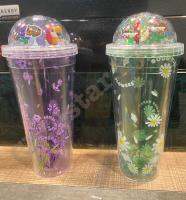 แก้วโดมดอกไม้ Glitter Flakes Tumbler ????́ ??????