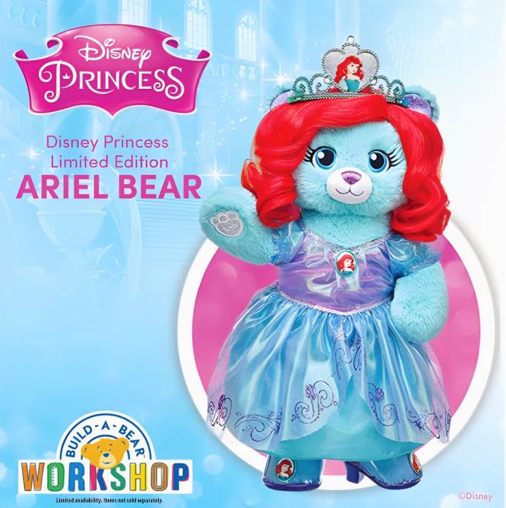 มือสอง-ตุ๊กตา-เจ้าหญิงแอเรียล-ariel-princess-บิ้วอะแบร์-หายาก-สินค้ามือสองสภาพดี-สินค้าปีเก่าเลิกผลิต-build-a-bear-workshop