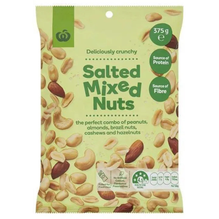 Woolworths Salted Mixed Nuts 375g Lazada Ph 8193