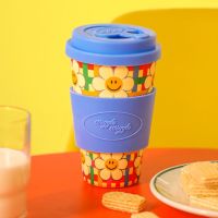 ??Wiggle Wiggle Bamboo Eco Mug Cup?? ลาย daisy