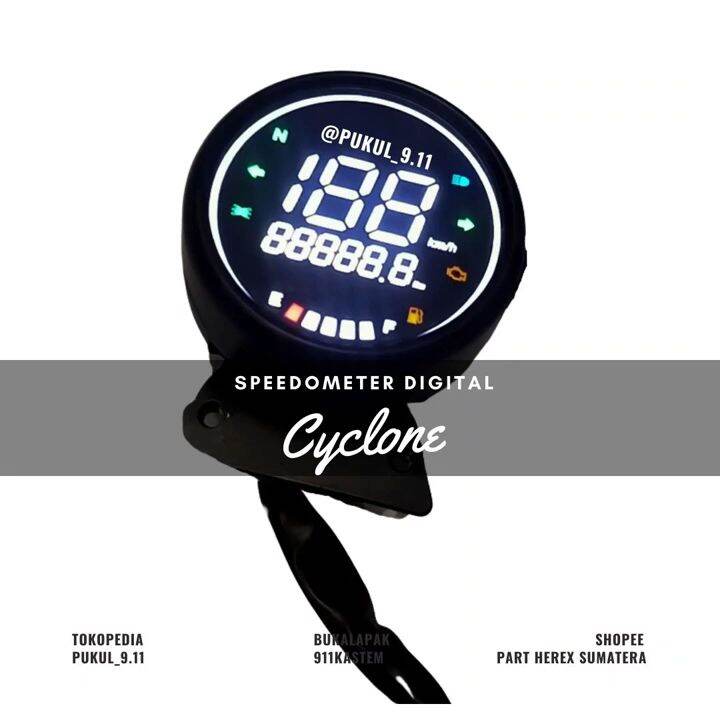 Speedometer Digital Retro Custom Cyclone HARLEY DAVIDSON YAMAHA XSR155