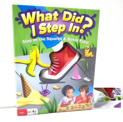 พร้อมส่ง! เกมกระดาน What Did I Step? การจับคู่ &amp; เกมหน่วยความจำเด็กของเล่นเกมปาร์ตี้เกมครอบครัว ถูกที่สุด