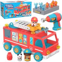 Design &amp; Drill Bolt Buddies Fire Truck , Educational Insights 3ขวบ+